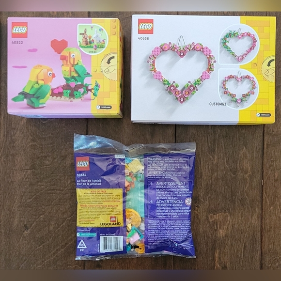 Lego 40522, 40638 & 30634 Valentine's bundle - Picture 2 of 2